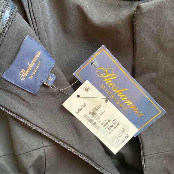 NWT Shoshanna Midnight Dixie Ruffle Midi Dress in Black | Size 12 - Picture 10 of 12